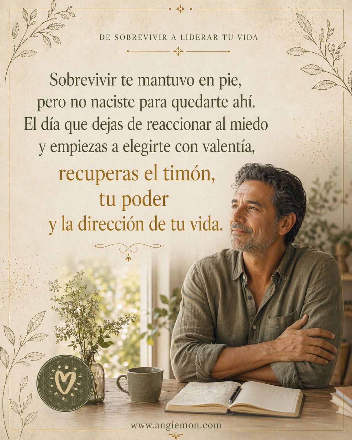 Persona sintiéndose aliviada y libre — Taller Vuelve a Ti